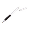 AppleMix Dotykové pero / stylus + pero - s presným diskom / presnosť - kov - strieborná