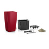 Lechuza geobra Kvetináč Lechuza Cubico all-in-one set Farba: červená, Veľkosť: 22 (22 x 22 / 41 cm)