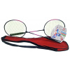 Wiky Rakety na badminton sada 2ks červený 036809