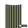 WALL CONCEPT flexi obkladový panel Oliva, čierny filc + MDF, 2750x285x17 mm, 0,78 m2