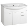 Aqualine Aqualine, ZOJA umývadlová skrinka 93x74x34cm, biela, 51094A