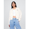 GAP Oversize mikina s logom VintageSoft Americana Biela M Biela Biela