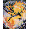 ZUTY Maľovanie podľa čísel LIETAJÚCI DRAK Rámovanie bez rámu a bez vypnutia plátna Rozmer 80x100 cm