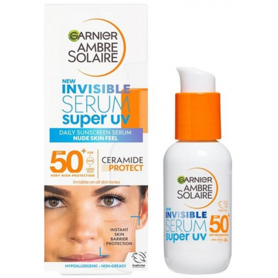 Garnier Ambre Solaire Invisible Serum Super UV SPF50+ Denné sérum proti UV žiareniu 30 ml