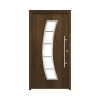 Hliníkovo-oceľové vchodové dvere bezpečnostné Hermes RC2 100 x 210 cm P orech