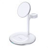 Choetech T585-F 15W indukčná bezdrôtová nabíjačka s kolískou 2 v 1 (biela)
