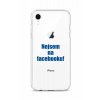 Kryt TopQ iPhone XR silikón Nie som na Facebooku 48519
