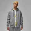 Air Jordan Essentials Men's Full-Zip Fleece Hoodie Carbon/White S