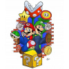 CUKROVÁ TLAČ jedlý obrázok na tortu Cukrová hmota Super Mario Bros Yoshi 2 + MENO