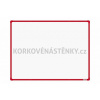Magnetická tabuľa E 120x90 (AL rám červený)