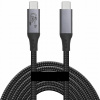 Kábel PAWONIK USB typ C - USB typ C 1,5 m sivý
