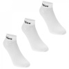 adidas Essentials Ankle 3 Pack Socks White/Black 14.5 - 17