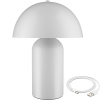 tectake 405245 malá retro stolná lampa kade, stmievateľná - biela