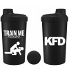 KFD Shaker PRO Train Me Harder čierny 700 ml