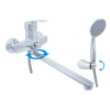 Arttec batéria pre vaňu a umývadlo KONGO, farba: chróm, rozmer: 150 mm K053.5/2