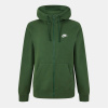 Nike Sportswear Club Fleece Men's Full-Zip Hoodie Green/White M
