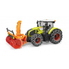 Bruder Claas Axion 950 tractor with snow blower and snow chains 1/16
