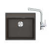 Franke Sety - Kuchynský set G255ŠB, fragranitový drez MRG 610-52 RTL a batéria FS 3230.031, šedá bridlica/chróm 114.0720.182