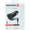 Adaptér do auta SWISSTEN 12W, 2 porty, USB-A, kábel Lighting MFi 20110910