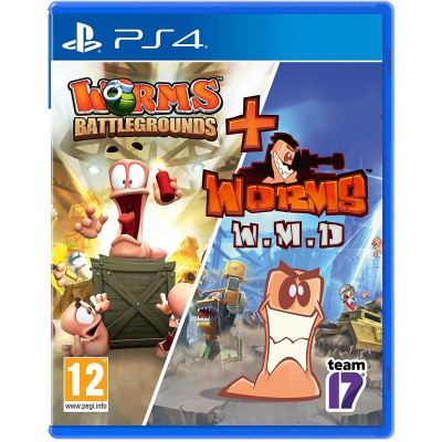 Hra na konzole Worms Battlegrounds + Worms WMD Double Pack - PS4 (5056208805409)