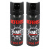 NATO Pepper Spray Plyn 2 kusy gél 50 ml (Magnum Vipera taktický pás Cobra Military Grey)