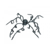 Halloween animovaný pavouk s LED očima, průměr 110 cm