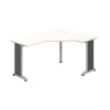OFFICE PRO s.r.o. HOBIS kancelársky stôl pracovný tvarový, ergo ľavý - FEV 60 L, biela
