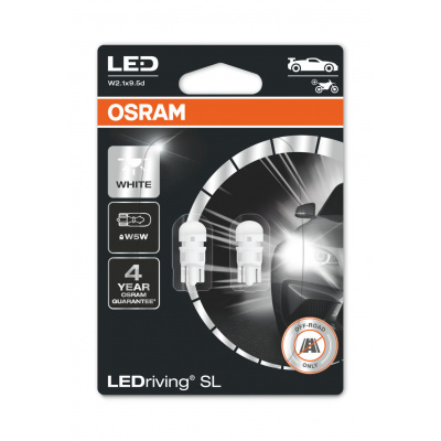 OSRAM LEDriving SL W5W W2.1x9.5d 12V 0,8W 6000K 2825DWP-02B