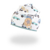 Little Angel Čiapka podšitá Outlast® - sv.mentol auta/tm.lišajník Veľ. 4 (45-48 cm)