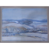 Zimná krajina - Monika Vitányi,,originálny,ručne maľovaný obraz L (do veľkosti 95x95cm) Viac farieb
