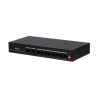 Dahua Technology PoE DH-PFS3010-8ET-65 sieťový prepínač Fast Ethernet (10/100) Podpora napájania cez Ethernet (PoE) Čierna (PFS3010-8ET-65)