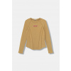 Detské tričko s dlhým rukávom Pinko KFTS017.C.JE012 béžová 152