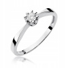 Diamantový zásnubný prsteň 0.15 ct bielym zlatom (Diamantový zásnubný prsteň 0.15 ct bielym zlatom)