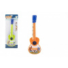 Ukulele/gitara plast 40cm s trsátkom Zvieratká a ich kapela 2 farby na karte