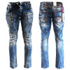 CIPO & BAXX nohavice pánske CD418 L:34 trendy prošívání 36 jeans