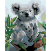 Maľovanie podľa čísel – Koala s mláďaťom, 40 × 50 cm, bez rámu a bez napnutia plátna 8596530038047