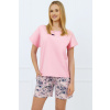 Italian Fashion Dámske pyžamo Toliana - bavlna Ružová 2XL