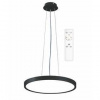 Závesné svietidlo Top Light Revit 40CZ RC, s diaľkovým ovládačom, 36W, 3600lm, stmievanie, pamäť, priemer 40cm, výška 120cm, (Revit 40CZ RC) čierne