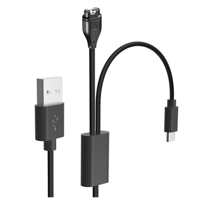 Tactical USB Nabíjecí a Datový Kabel 2v1 pro Garmin Fenix 7 + USB-C (8596311196645)