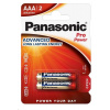 PANASONIC Alkalické baterie Pro Power LR03PPG/2BP AAA 1,5V (Blistr 2ks)