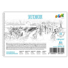 Náčrtník, bezdrevný, 32 listový, bezdrevný, B5, špirálový, 120 g, COOL BY VICTORIA