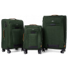 Sada 3 kufrov PELLUCCI RGL S-030 Zelená