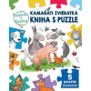 Kamaráti zvieratká kniha s puzzle Priate | Braun Sebastien