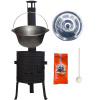 Green home kotlík na guláš liatina 10,8 l, Green home pokrievka 33 cm nerez INOX, Green home žiaruvzdorná kotlina 33 cm PLUS 700, vareška 50 cm SMREK, ANDRAS paprikové korenie na guláš - sladké 100 g
