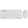 Set klávesnice a myši Logitech Pebble 2 Combo MK380s, Off-white - US INTL (920-012240)