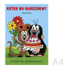 Omaľovánka A4 Akim - Krtko má narodeniny