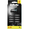 Gillette Mach3 Charcoal náhradné hlavice 8 ks