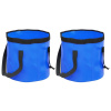 Skladacie vedrá 2 ks modré 20 l PVC-ForU-364310