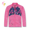 Dievčenská flísová mikina - KUGO FM9705, ružová Farba: Ružová, Veľkosť: 80