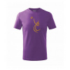 Volejbal zlatá - Tričko detské bavlnené - 158 cm/12 rokov ( Fialová )